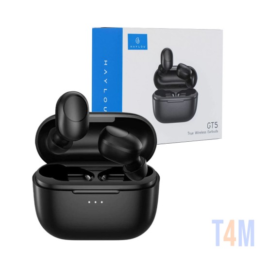 XIAOMI HAYLOU GT5 TRUE WIRELESS EARBUDS BLUETOOTH 5.2 VERSON BLACK